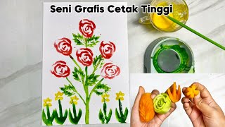 Download lagu Seni Grafis Cetak Tinggi dari Sayur Pokcoy dan Wortel | Stempel dari Sayuran | @noviayaz mp3