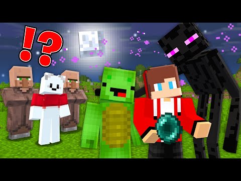 JJ And Mikey Made Friends With Enderman ?!