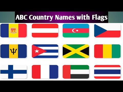 ABC Country Names with Flags| ABC Countries for Children| Alphabet with Countries and flags for kids
