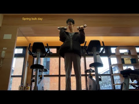 My spring bulk day collab:biceps,triceps,forearms,legs,traps,back,chest,shoulders,abs,quadriceps