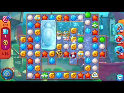 🎯 Fishdom 6219 Challenge Level - 22 moves + 💥💥🧨💣