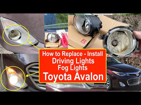 Step by Step How to Install Driving Lights Toyota Avalon How to Replace Fog Lights 2014 to 2019