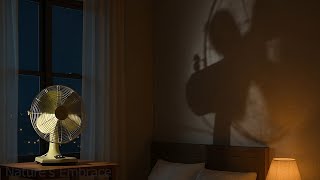 Vintage Fan White Noise | Cozy Bedroom Ambience for Sleep & Relaxation (10 Hours)