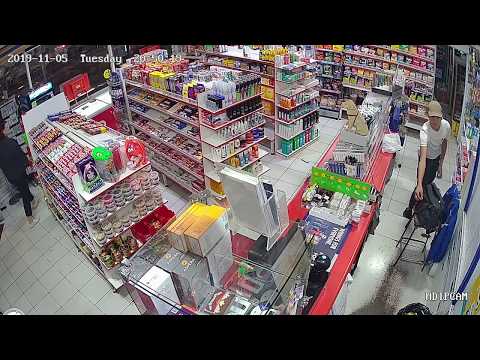 CCTV footage of wallet theft at Ezymart (small super store) in Newtown, Sydney, NSW