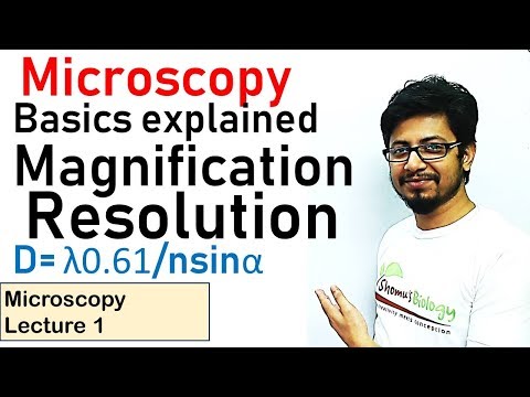 Microscopy techniques basics | Microscopy lecture | magnification and resolution of a microscope