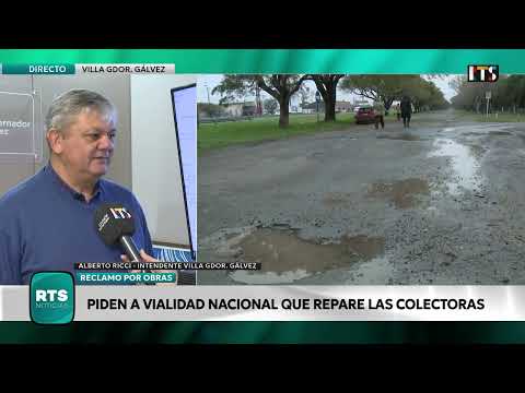 VILLA GOBERNADOR GÁLVEZ DEMANDARÁ A VIALIDAD NACIONAL | RECLAMAN OBRAS Y LIMPIEZA DE CANALES