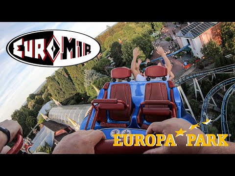 Euro Mir Roller Coaster On Ride Ultra HD 4K POV Europa Park Germany
