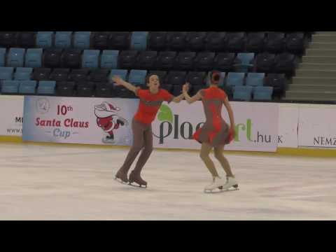 2016 Santa Claus Cup: Maria NOSOVITSKAYA / Mikhail NOSOVITSKIY (UKR) - ID Advanced Novice, FD