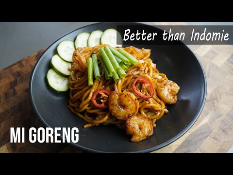 Mi Goreng Recipe from Scratch with Shrimp - Better than Indomie Noodles!