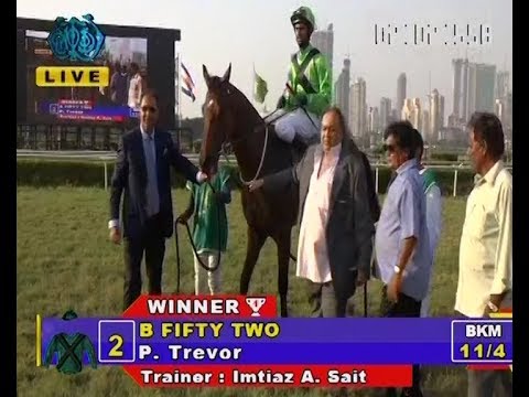 B Fifty Two with P Trevor up wins The Hyderabad Race Club Trophy 2019