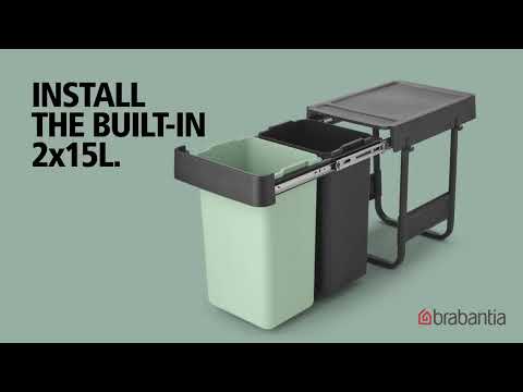 HOW TO – Install the Sort & Go Built in Bin 2 x 15L | Brabantia