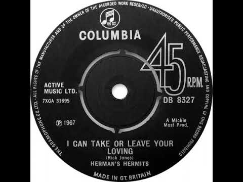 UK New Entry 1968 (11) Herman's Hermits - I Can Take Or Leave Your Loving