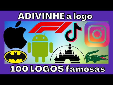 ADIVINHE 100 Logos | Você Consegue ADIVINHAR todas as LOGOS? | Adivinhe a marca pela Logo!