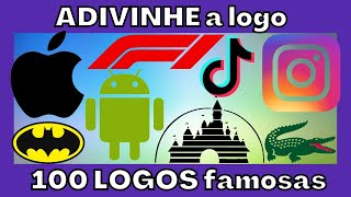 ADIVINHE 100 Logos | Você Consegue ADIVINHAR todas as LOGOS? | Adivinhe a marca pela Logo!