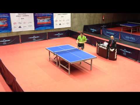 Dorde Borcic - Carlos Franco (Spanish Table Tennis Superdivision 2014/15) Set 4 of 5