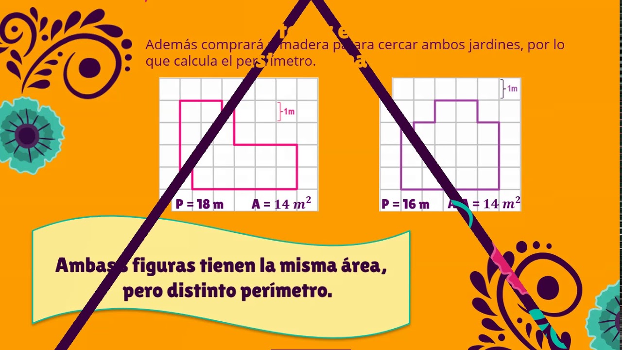 Área igual o perímetro igual en figuras