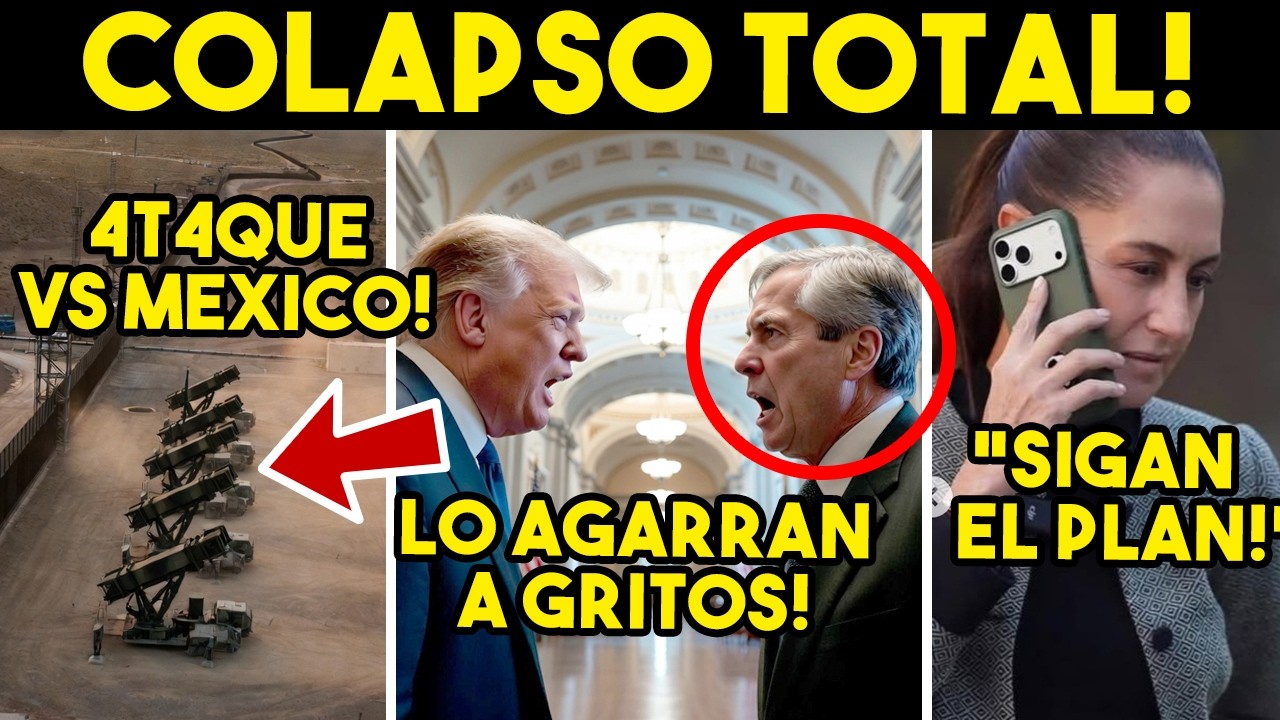 PESADILLA TOTAL! PLEITO A GRITOS EN VIVO. TRUMP SE DERRUMBA. PREPARARON PLAN DE 4T4QUE A MEXICO