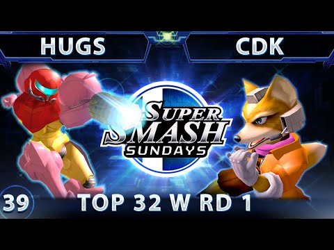 SSS 39 - HugS (Samus) Vs. SSBM-T CDK (Fox) SSBM Top 32 Winners Round 1 - Smash Melee