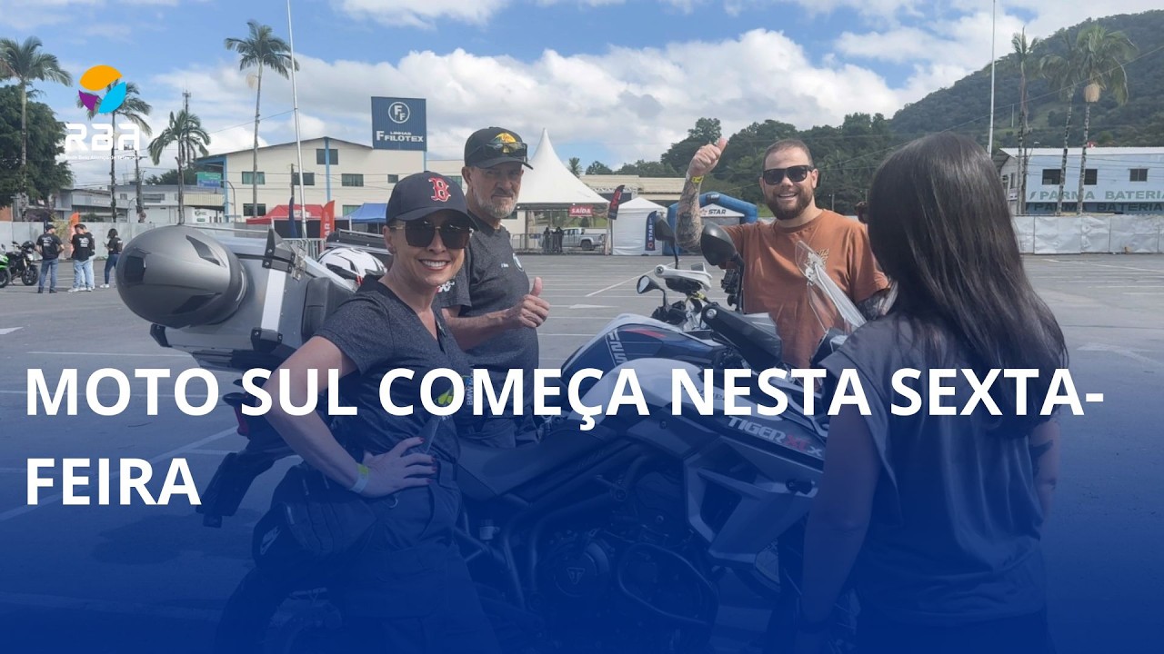 Moto Sul 2026. Evento começa na tarde desta sexta-feira (01), no Centro de Eventos Hermann Purnhagen, em Rio do Sul.