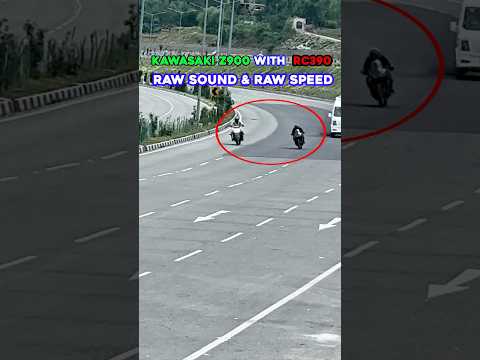 Z900 & KTM RC390 🔥Raw Speed and sound