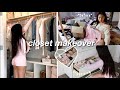 ORGANIZE MY CLOSET WITH ME! *satisfying + aesthetic*