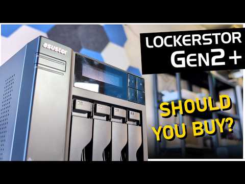 Asustor Lockerstor 6 Gen2 AS6706T - 6 Bay NAS, Intel Quad-Core CPU, 4X M.2 NVMe Slots, Upgradable Dual 2.5GbE, 8GB DDR4 RAM, HDMI, Content Creators, Hybrid Storage, Network Attached Storage (Diskless) video review thumbnail