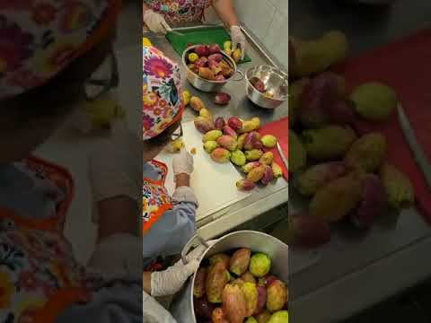 Elaborando pulpa de Tuna - La Cañada - Santiago del Estero