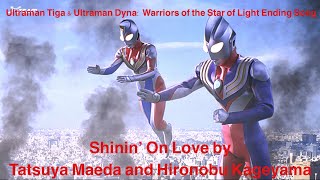 Download lagu Ultraman Tiga & Ultraman Dyna: Warriors of the Star of Light (1998) Ending Song - Shinin’ on Love mp3