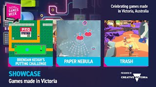 Games made in Victoria - Brendan Keogh's Putting Challenge, Paper Nebula and Trash
