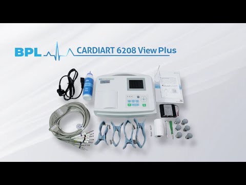 Bpl medical cardiart 6208 ecg machine, 3 channels