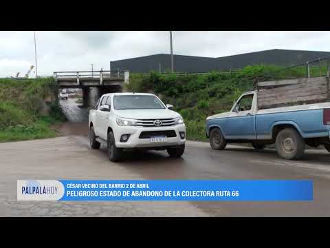 El ingreso a Palpalá por la colectora de Ruta 66 sigue siendo un peligro