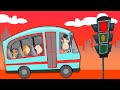 Wheels On The Bus Go Round And Round Baby Rhymes For Kids Songs For Childrens