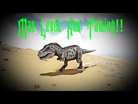 Max Level Rex Taming!! Ark: Survival Evolved The Island Ep. 17