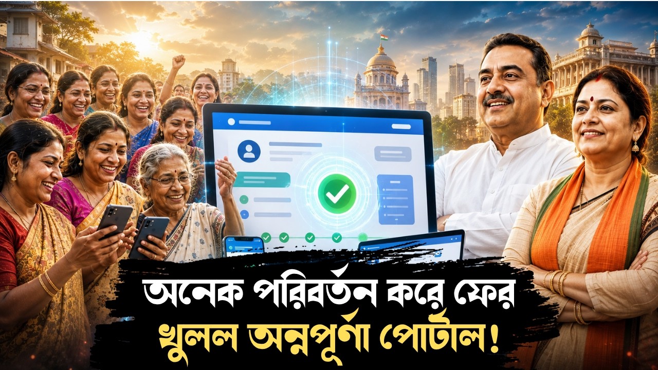 অনেক পরিবর্তন সহ এবার খুলল অন্নপূর্ণা পোর্টাল! | Annapurna Portal | West Bengal | Suvendu Adhikari