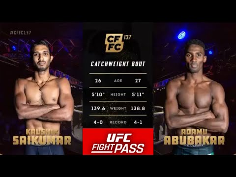 CFFC 137: Kaushik Saikumar vs Adamu Isah | October 18, 2024