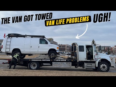 TOWED IN THE MORNING, SECURITY GUARD AT NIGHT. Yup! VAN LIFE