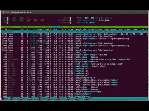 Monitoring System Resources on Linux with htop - landoflinux.com