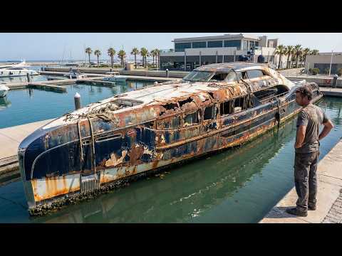 I Bought a $300M Abandoned Bugatti-Built Performance Super Yacht for $25K and Restored It