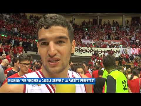 13/06/2018 - MUSSINI: PER VINCERE A CASALE SERVIRA' LA PARTITA PERFETTA