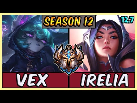 T1 Faker Vex MID vs Irelia | KR Challenger Patch 12.7 | Season 12 💥