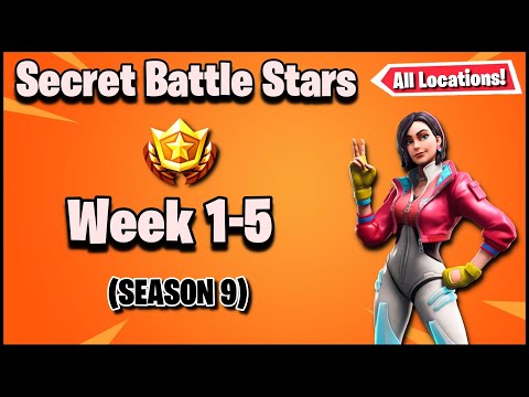 All Secret Battle Stars "Week 1-5" (Season 9) Fortnite Battle Royale!