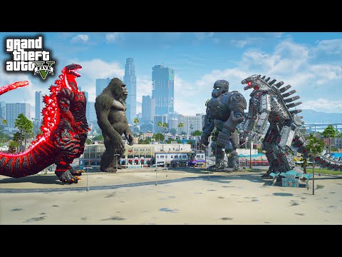 Shin Godzilla, Kong Vs Mechagodzilla, Mecha Kong 2022 ( GTA V Mods )