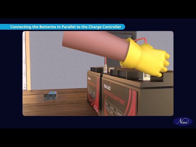 Wire a solar controller to a battery storage station Part 2 