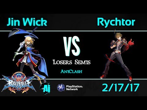 AniClash 60 - Jin Wick (Jin) vs. Rychtor (Naoto, Bang) Loser's Semis - BBCF Blazblue CF