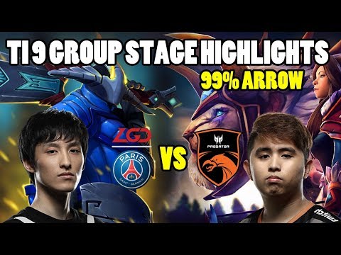 TNC TIMS 99% MIRANA ARROW |TNC VS LGD PSG | TI9 GROUP STAGE | GAME 1 AND 2 HIGHLIGHTS |