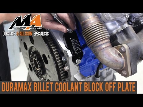 Duramax Billet Coolant Block Off Plate