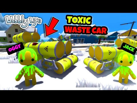 OGGY FOUND A SECRET TOXIC WASTE CAR! - (Wobbly Life Update Gameplay)