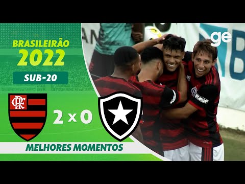 FLAMENGO 2 X 0 BOTAFOGO | MELHORES MOMENTOS | 3ª RODADA BRASILEIRÃO SUB-20 2022 | ge.globo