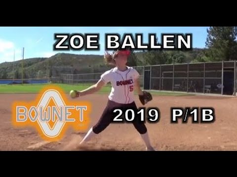 Zoe Ballen 2019 Pitcher/1B Softball Recruit/Skills Video