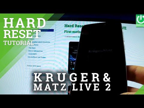 Hard Reset KRUGER & MATZ LIVE 3 - wipe your Android device